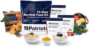 4Patriots 72-Hour Emergency Food Supply Survival Kit, Perfect for Camping, Freeze Dried Preparedness Food, Designed to Last 25 Years, Be Ready with 16 Servings of Delicious Breakfast, Lunch, and Dinner