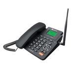 Beetel Fixed Landline Phone Cordless with Display, Dual Sim GSM Only, Two Way Speaker Phone with Adjustable Ringer & Call Volume, Call Recording, FM Radio, MP3 Audio Player, Alarm(Black)(F2N Pro)