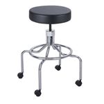 Safco Products 3433BL Lab Stool, High Base with Screw Lift,