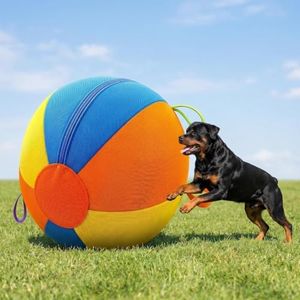 Herding Ball for Dogs, 22.3" XL Outdoor Dog Balls for Medium Large Dogs