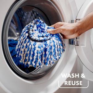 Vileda H2PrO Spin Mop System – Dual Tank, Microfibre, Easy Wringing