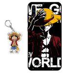 Compatible with LG Velvet 5G Case One Piece Anime Design [with Luffy Figure Keychain], Soft Silicone TPU Animation Cool Phone Case for LG Velvet 5G