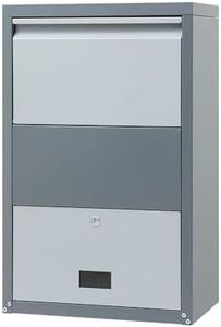 Gardeon Parcel Letterbox Drop Box Package Mailbox Security Lock Storage Grey