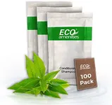 ECO Sachet Individually Wrapped Travel Toiletries, Bulk Mini Hotel Shampoo and Conditioner 2in1 10ml (100 pk)