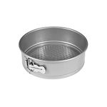 Meyer Bakemaster Carbon Steel Non Stick Springform Cake Tin | Baking Pan | Round Cake Mould | Cake Tin Small | Cake Tray for Baking | Removable Cake Mould | Spring Form pan, 23cm, Grey