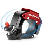 ROCKBROS Bike Bell Bicycle Bell Kids Adult Cycle Bell with Crisp Sound Lightweight Durable Rust-Resistant Small Bells Bike Accessories for Scooter MTB BMX Black