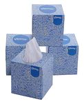 Kleenex® 2 ply Facial Tissue Cube Box, 50 Pulls, Pack of 4 (Total 200 Sheets) (60040)