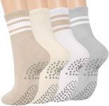 Grip Pilates Crew Socks for Women, 