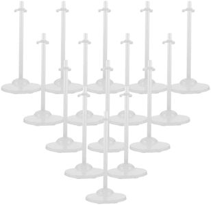 jojofuny 15Pcs Doll Stands Display Holders Transparent Doll Stand Doll Support Frame Toy