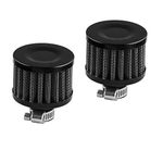 RASNONE 2pcs 12mm Air Filter Cold Air Intake Filter Breather Turbo Vent Compatible with car and Motorcycle