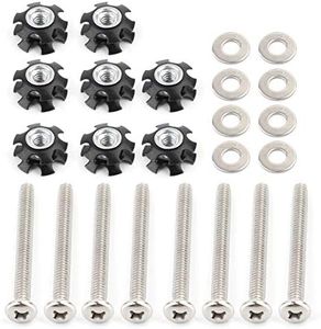 Frezon Set of 8 RV LADDER REPAIR KIT nuts Stainless Bunk Motorhome Parts Camper Trailer Coach