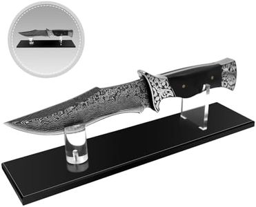 Biobasedon Acrylic Knife Display Stand Knife Holder, knife Display Case for Fixed Blade Knife Collection Display, Single Knife Display Stands are Suitable for Displaying Most Knives