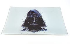 E.G.G. Shatter Resistant Glass Tray: Decorative Tray/Rolling Tray/Collectable/High Resolution/Great Gift (Vader's Star Wars)