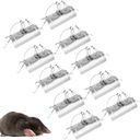 REPELEM Flat Bottom Tunnel Mole Trap Reusable Mole Traps, Rust-Free Garden Protection Humane Vole & Mole Killer, Powerful Mole Deterrent | Large, Pack of 10