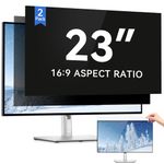 IPROKKO [2 Pack 23 Inch Computer Privacy Screen Filter, Removable Anti Glare Blue Light Scratch Protector Film for 23inch Computer 16:9 Widescreen Monitor, Anti Spy Security Protector Shield