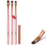 Acrylic Nail Brush Set - 3PCS Sizes 6, 8, 10, Professional Nail Art Brushes with Metal Handles for Acrylic Powder, Manicure, Pedicure - High-Quality Synthetic Bristles, Durable and Easy to Clean