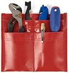 LINE2design Firefighter Tool Pouch 4-Pocket Tool Holder Police Belt - EMS Glove Pouch Fits Inside Turnout-Bunker Pockets