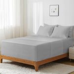 GOKOTTA Luxury Bamboo Sheets I Sheets with Elastic Corner Straps I 24" Extra Deep Pocket I Cooling for Hot Sleepers I Super Soft I King Size Sheet Set