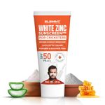 Elemnt White Zinc Sunscreen 360 Formulated For Heavy Sun Exposure, Broad Spectrum Pa+++ Sunscreen Spf 50 For Sportsmen, Cricketers, Water For Unisex, Aloe Vera Scented, 25G For All Skin Types