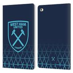 Head Case Designs Officially Licensed West Ham United FC Third 2023/24 Crest Kit Leather Book Wallet Case Cover Compatible With Apple iPad mini 4