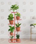 Bee Creative Plant Stand Metal Potted Multiple Flower Pot Holder Shelf Indoor Outdoor Planter Display Shelving Unit