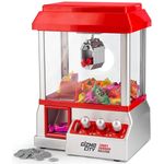 Candy Grabber Machine Battery Operated Retro Arcade Candy Grabber Machine with Claw Fairground Joystick Game Sweets Kids Mini Candy Grabber Catcher Novelty Sweets Dispenser Claw Machine with Sounds