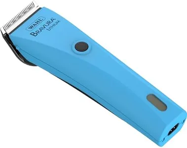 WAHL Professional Animal Bravura Lithium Ion Clipper - Pet, Dog, Cat, and Horse Corded / Cordless Clipper Kit, Turquoise (41870-0438)