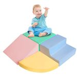HHH HIKECUCAN - Climbing Toys for Toddlers 1-3, Foam Baby Climbing Blocks 4 Pieces, Baby Climbing Toys, Soft Foam Toys, Activity Set (4