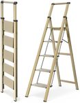 WOA WOA 5 Step Ladder, Folding Ladd