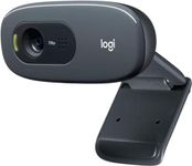 Logitech C270 HD Webcam, HD 720p/30fps, Widescreen HD Video Calling, HD Light Correction, Noise-Reducing Mic, Streaming, for Skype, FaceTime, Hangouts, WebEx, PC/Mac/Laptop/MacBook/Tablet - Black