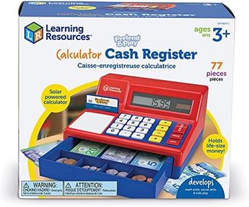 Learning Resources LSP2629-UK Pretend & Play Calculator Cash Register (UK Currency), Multicoloured