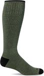 Sockwell Men's Elevation Firm Graduated Compression Sock, Eucalyptus, Medium-Large