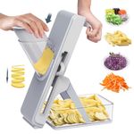 Vegetable Chopper Vegetable Cutter Mandoline Vegetable Slicer - Veggie Onion Potato Salad Food Chopper Manual-Veg Chopper Kitchen Tools & Gadgets (Grey)