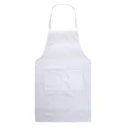 Bonnin Kids Plain Apron with Front Pocket for Drawing, Painting, Baking, Cooking Party Favors. (White)