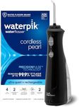 Waterpik Cordless Pearl Rechargeable Portable Water Flosser for Teeth, Gums, Braces Care and Travel with 4 Flossing Tips - ADA Accepted, WF-13 Black, Packaging May Vary