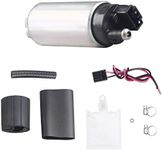 255LPH Electric Fuel Pump High Performance Replace Walbro GSS342 with Installation Kits