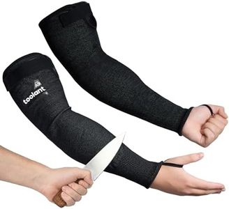 toolant ANSI A9 Cut Resistant Arm Sleeves, Arm Protectors for Thin Skin and Bruising, Arm Guards for High Risk Work, for Construction, Auto Repair, Metalworking, Gardening, Pet Grooming