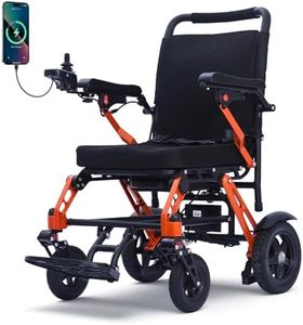 XP02 Lightweight Electric Wheelchair for Adults,16.5KG Ultra Lightweight Wheelchair with Magnesium Alloy Frame,12Ah Battery, 20km Range,Portable Foldable Powerchair for Travel,Airplane Approved