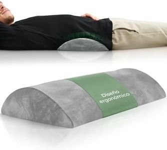 Well B4 Almohada Lumbar Ergonómica, Almohada de Apoyo Lumbar para Cama y Sofá para Apoyar la Espalda al Estar Tumbado, Cojin Lumbar para la Parte Baja de la Espalda, Almohada de Apoyo Lumbar, Gris