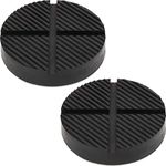 Qmiracle 2 Pack Universal Floor Jack Rubber Pad Jack Pad Adapter Pinch Weld Side Frame Rail Protector Puck/Pad