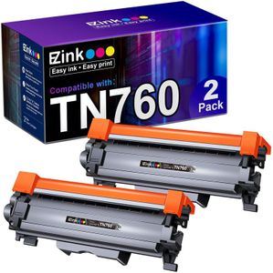 E-Z Ink (TM TN760 Compatible Toner Cartridges Replacement for Brother TN-760 TN730 TN-730 to Use with MFC-L2710DW MFC-L2750DW HL-L2350DW HL-L2370DW HL-L2395DW HL-L2390DW DCP-L2550DW (Black, 2 Pack)