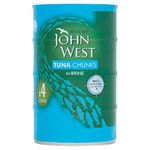 John West Tuna Chunks in Brine - 145g (Pack of 4)