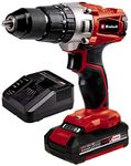 Einhell Power X-Change 44Nm Cordless Drill Driver With Battery And Charger - 18V, 3-in-1 Combi Drill, Hammer Drill And Screwdriver - TE-CD 18/44 Li-i High Power Drill Driver Set