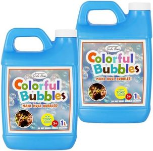 Lulu Home 2 Packs Bubble Concentrated Solution, 2 L/ 67.6 OZ Bubble Refill Solution for Kids Bubble Machine, Giant Bubble Wand, Bubble Blower, Halloween/Birthday Party Favors - Up to 5 Gallons