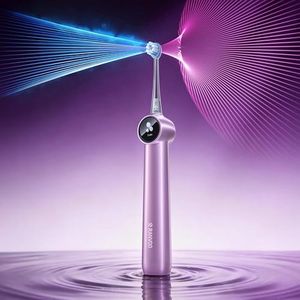 RANVOO AirJet II [Upgraded Jet Clean] Sonic Electric Toothbrush, 100% Plaque Removal, White for Adult Protect Gum Orthodontic Teeth Clean Rechargeable Gift with 3 Pro Brush Heads, Purple