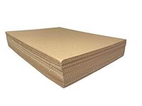 Corrugated Cardboard Filler Insert Sheet Pads 1/8" Thick - 24 x 18 Inches for packing, mailing, and crafts - 25 Pack