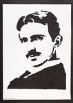 moreno-mata Real Handmade Graffiti Nikola Tesla Poster Room Decor Home Wall Art Decoration Bedroom Gifts for Men and Women