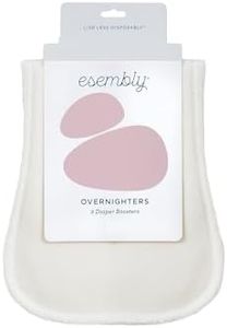 ﻿﻿Esembly Overnighters, Cloth Diaper Doubler, Reusable Cotton Liner for Nighttime, Heavy Wetters, Thirsty Insert, One Size 2-pk