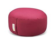 Sarveda Hi-Zafu Meditation Cushion filled with Buckwheat Hulls (Maroon)