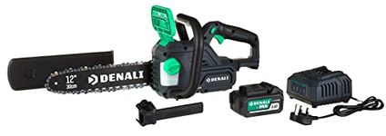 Amazon Brand Denali by SKIL 18 V (20V MAX) Brushless 30 cm Chain Saw Kit, Includes 4.0Ah Battery and Charger